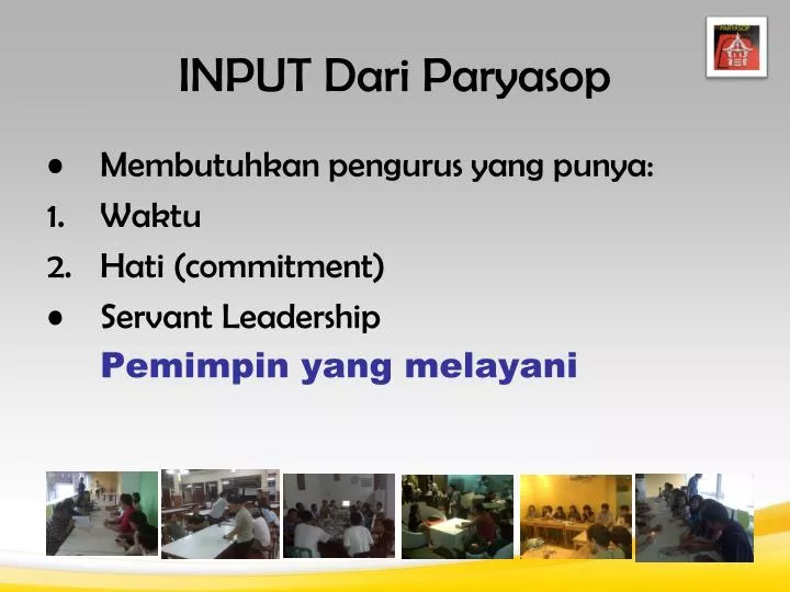 input dari paryasop