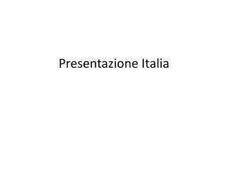 presentazione italia