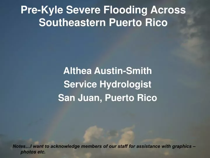 pre kyle severe flooding across southeastern puerto rico