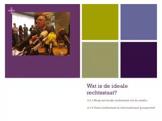 wat is de ideale rechtsstaat
