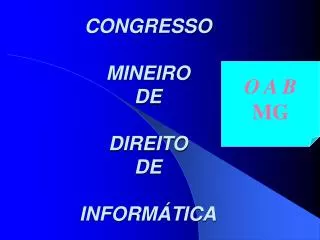 congresso mineiro de direito de inform tica