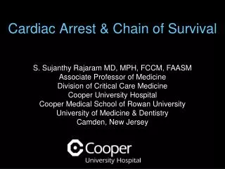 Cardiac Arrest &amp; Chain of Survival