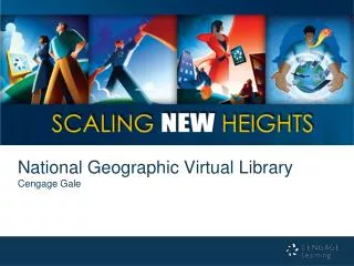 National Geographic Virtual Library Cengage Gale