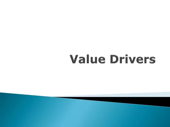 value drivers
