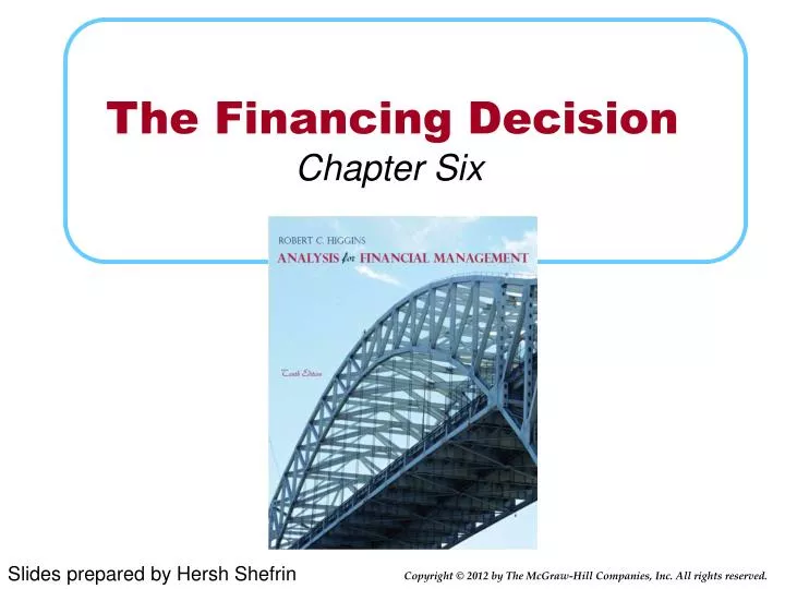the financing decision