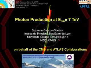 Photon Production at E cm = 7 TeV