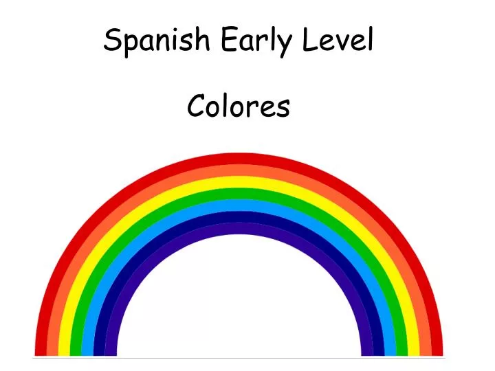 spanish early level