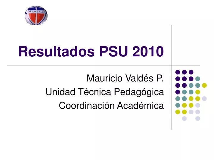 resultados psu 2010