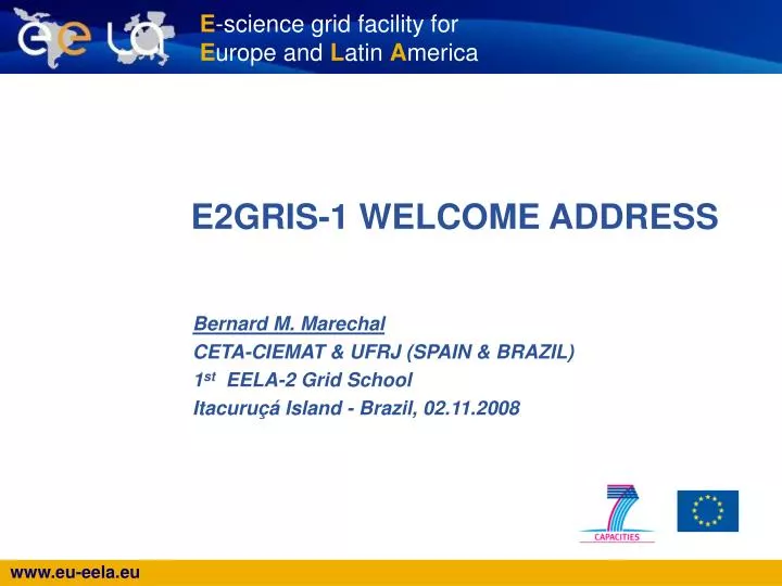 e2gris 1 welcome address