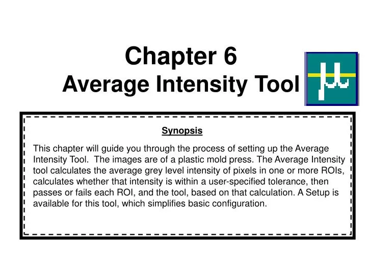 chapter 6 average intensity tool