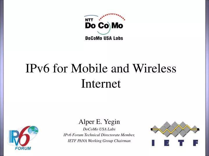 ipv6 for mobile and wireless internet
