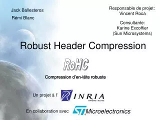 robust header compression