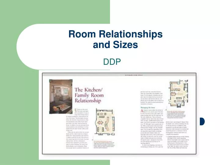 room relationships and sizes