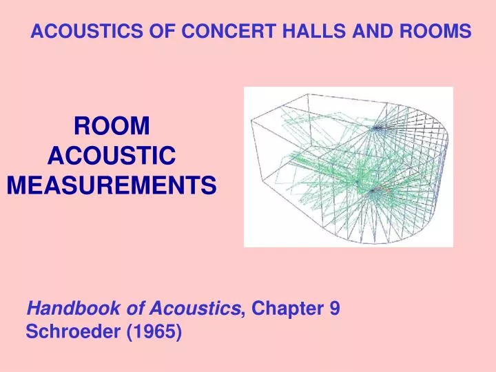 room acoustic measurements