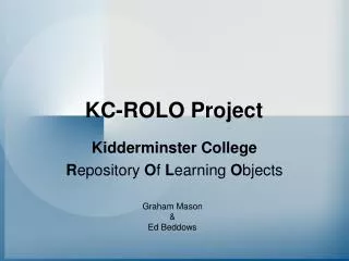 KC-ROLO Project