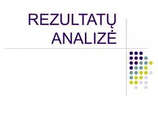 rezultat analiz
