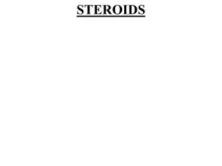 steroids