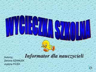 informator dla nauczycieli