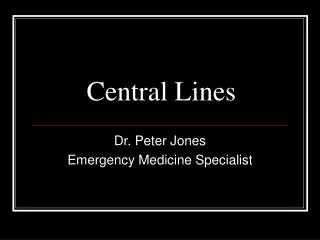 Central Lines