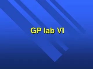 GP lab VI