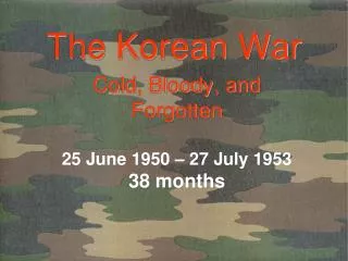 The Korean War