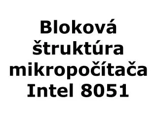 blokov trukt ra mikropo ta a intel 8051