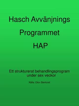 hasch avv njnings programmet hap