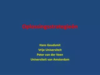 oplossingsstrategie n