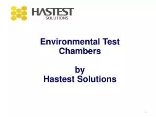 Environmental Test Chambers by Hastest Solutions