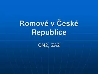 romov v esk republice