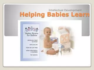 Helping Babies Learn