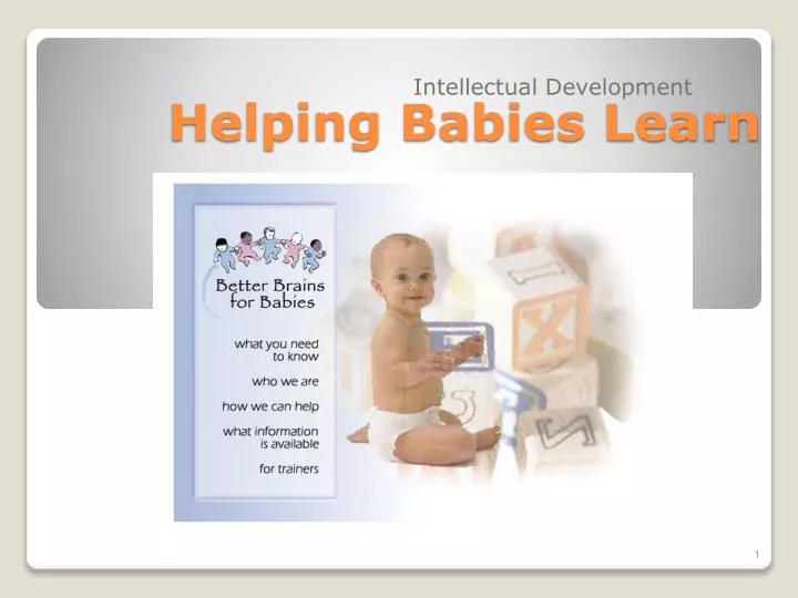 helping babies learn