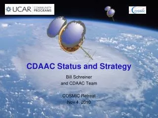 CDAAC Status and Strategy