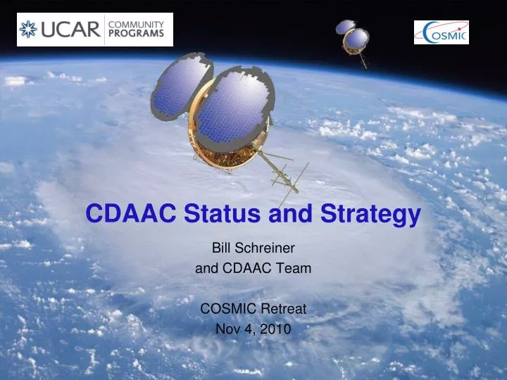 cdaac status and strategy
