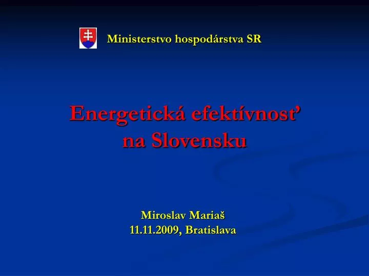 energetick efekt vnos na slovensku