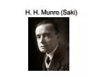 H . H . Munro (Saki)