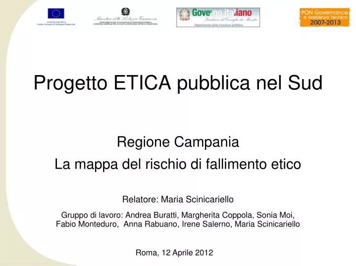 progetto etica pubblica nel sud