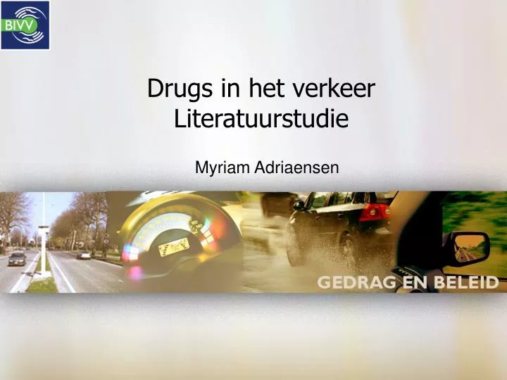 drugs in het verkeer literatuurstudie
