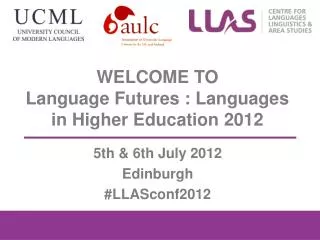 welcome to language futures languages in higher education 2012
