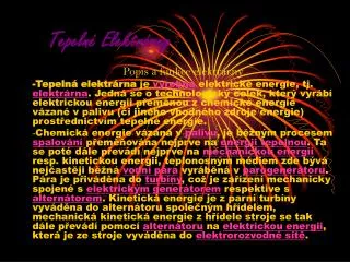tepeln elektr rny