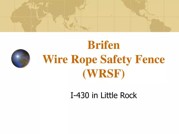 brifen wire rope safety fence wrsf