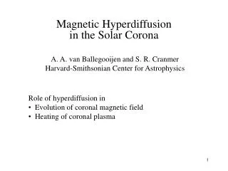 Magnetic Hyperdiffusion in the Solar Corona