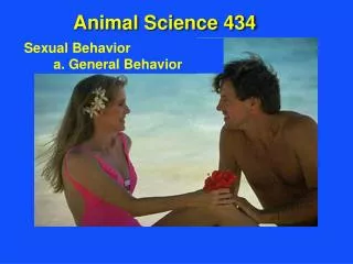 Sexual Behavior a. General Behavior