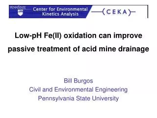 Low-pH Fe(II) oxidation can improve passive treatment of acid mine drainage