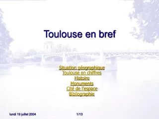 toulouse en bref