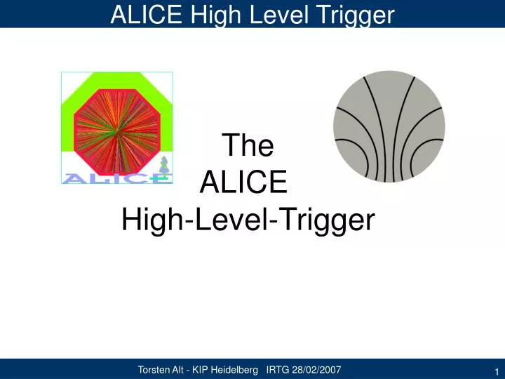 alice high level trigger