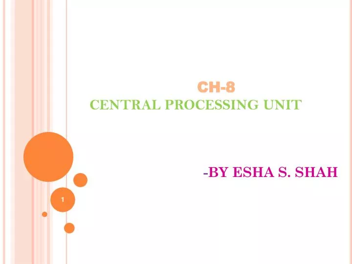 ch 8 central processing unit