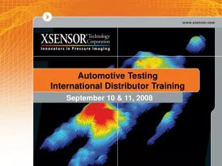 Automotive Testing International Distributor Training