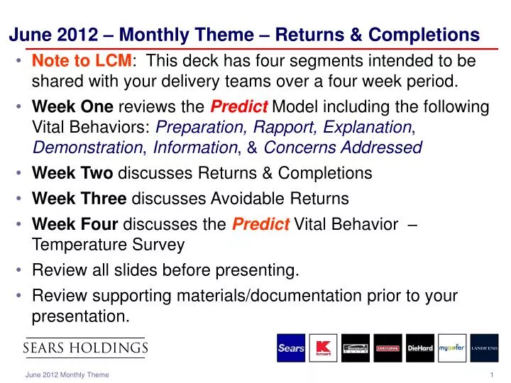 june 2012 monthly theme returns completions