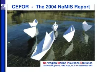 CEFOR - The 2004 NoMIS Report